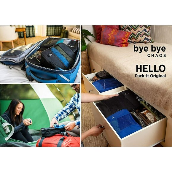 Brand New in Pkg. EAGLE CREEK TRAVEL GEAR Pack-It Garment Folder 18 Black Mesh - Picture 3 of 13